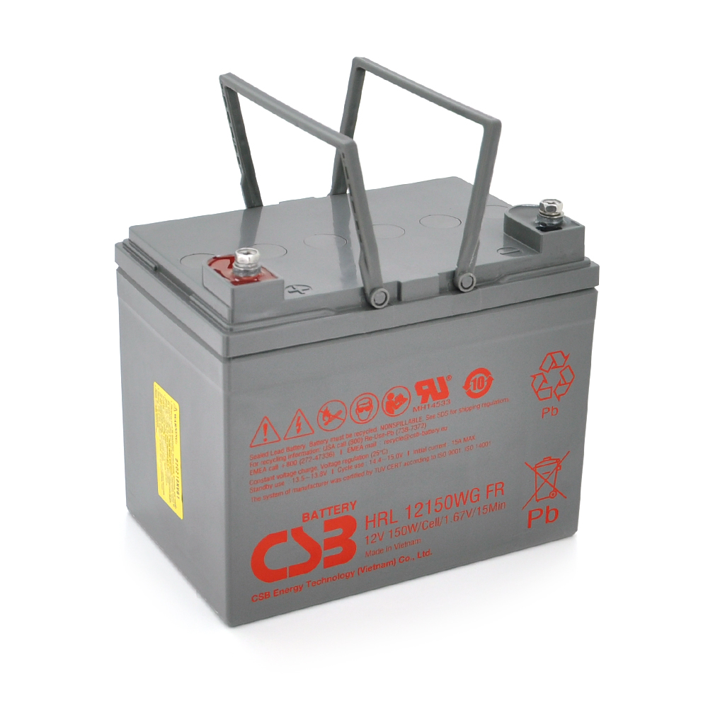 Аккумулятор свинцово-кислотный CSB HRL12150WGFR 12V 38 Ah для ИБП 11,75 кг (26200)