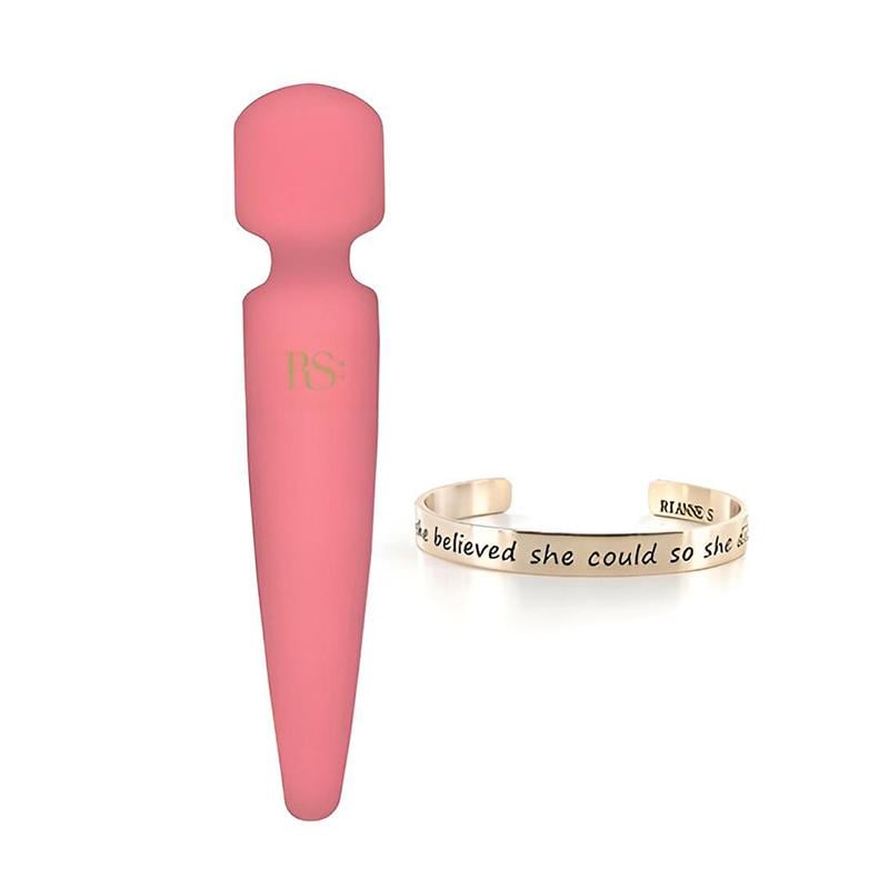 Вибромассажер Rianne S Bella Mini Wand 19 см Розовый (28729)