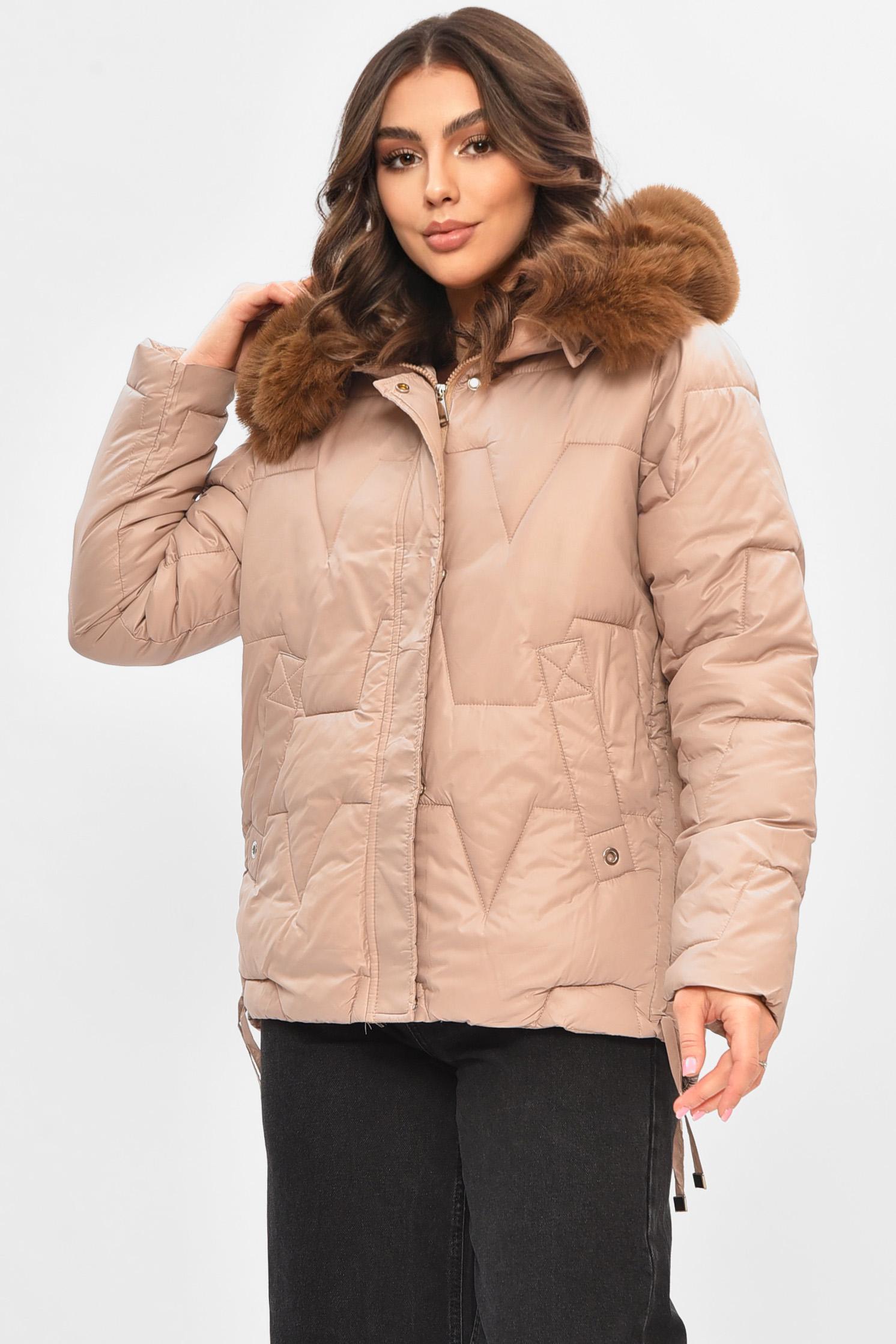 Куртка жіноча демісезонна L Світло-бежевий (206967) - фото 2