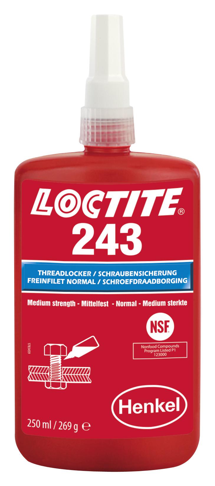 Фиксатор резьбы LOCTITE 243 средней прочности 250 мл