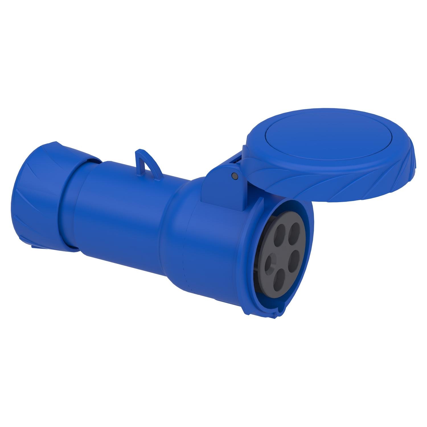 Силовая розетка Schneider Electric PratiKa 3P+N+E 16А 250 В переносная IP67 Синий (PKY16M725)