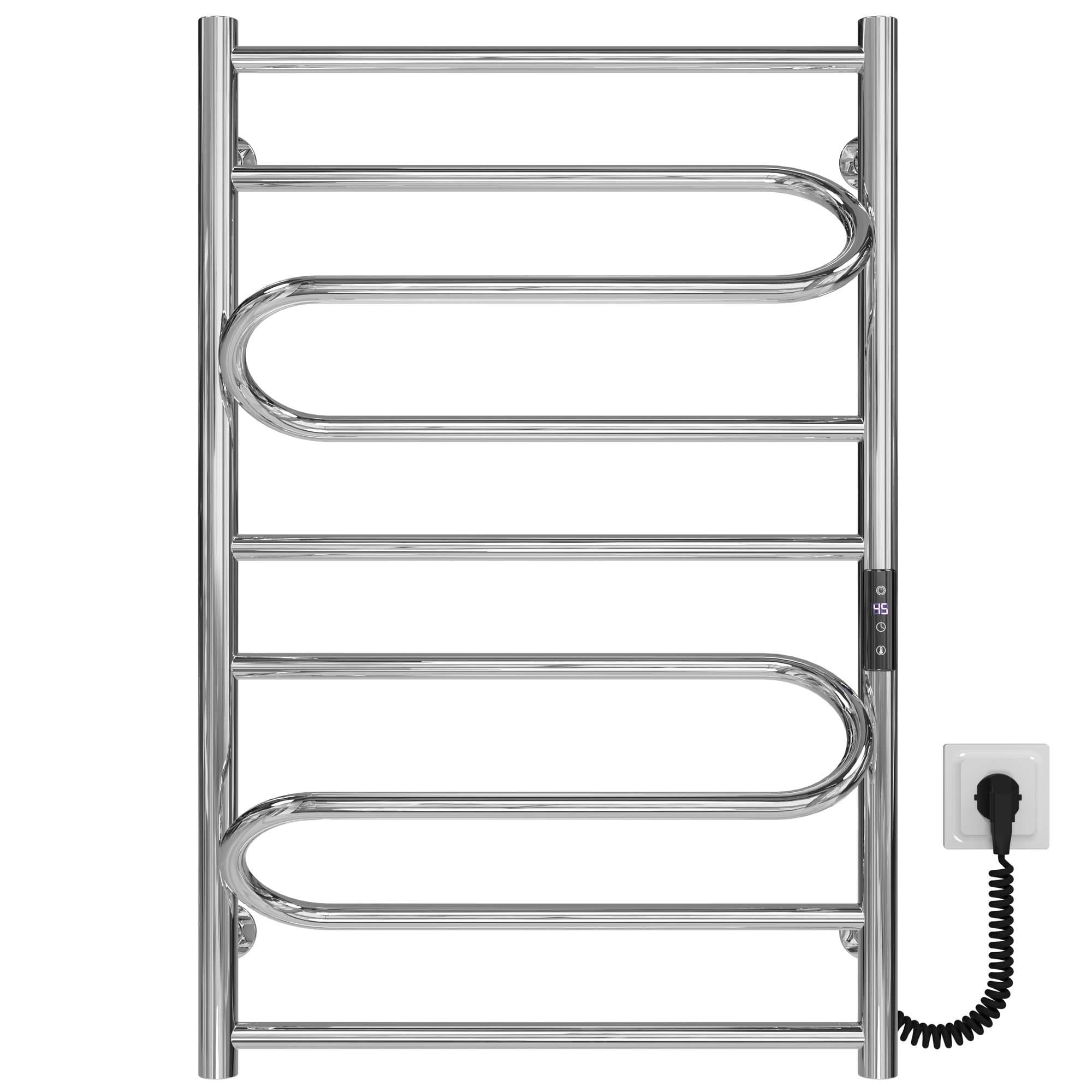 Полотенцесушитель электрический Deffi Вилла JD03 правое подключение нержавеющая сталь 500x800 мм Хром (C.VP.80.50.ECR1)