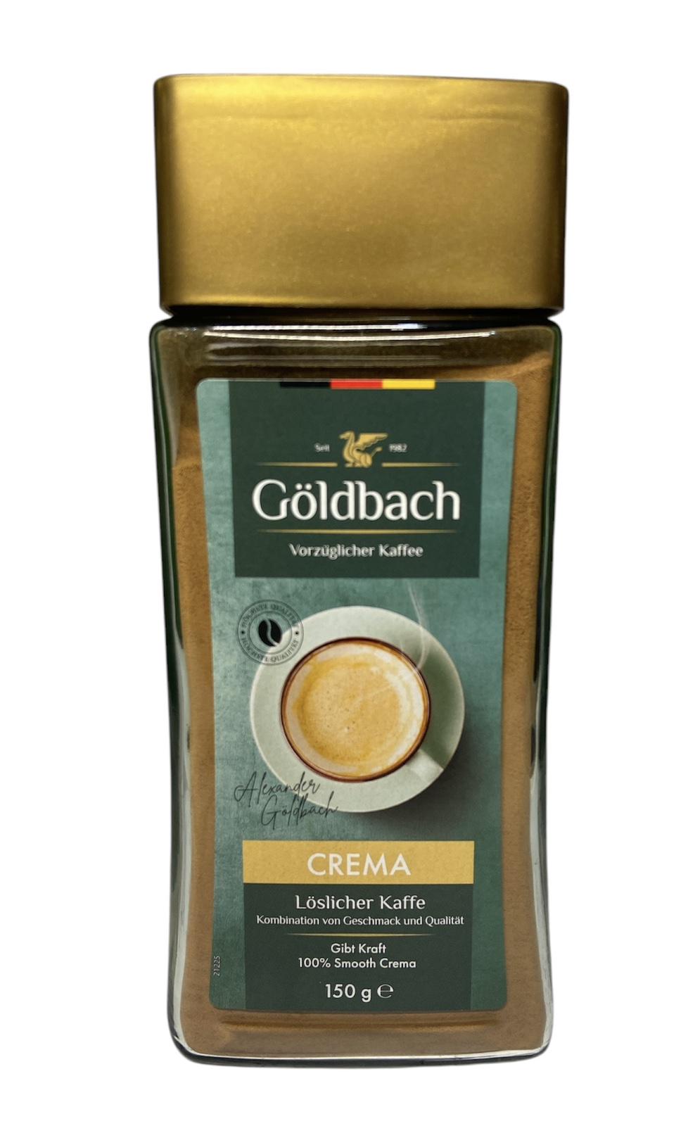 Кофе Goldbach Crema растворимый в стеклянной банке 150 г (54112)