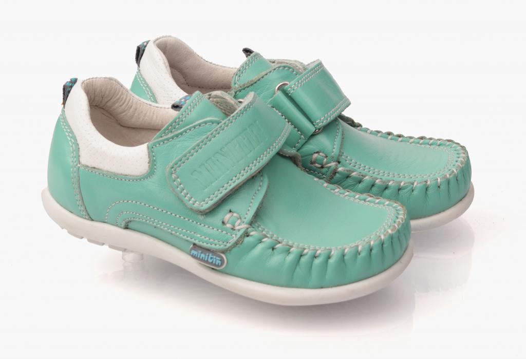 Мокасини Minitin для дівчаток 025 р. 21 Салатовий