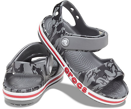 Сандалі для хлопчика Crocs Bayaband Printed Sandal kids р. 22/23 Slate Grey (15457)