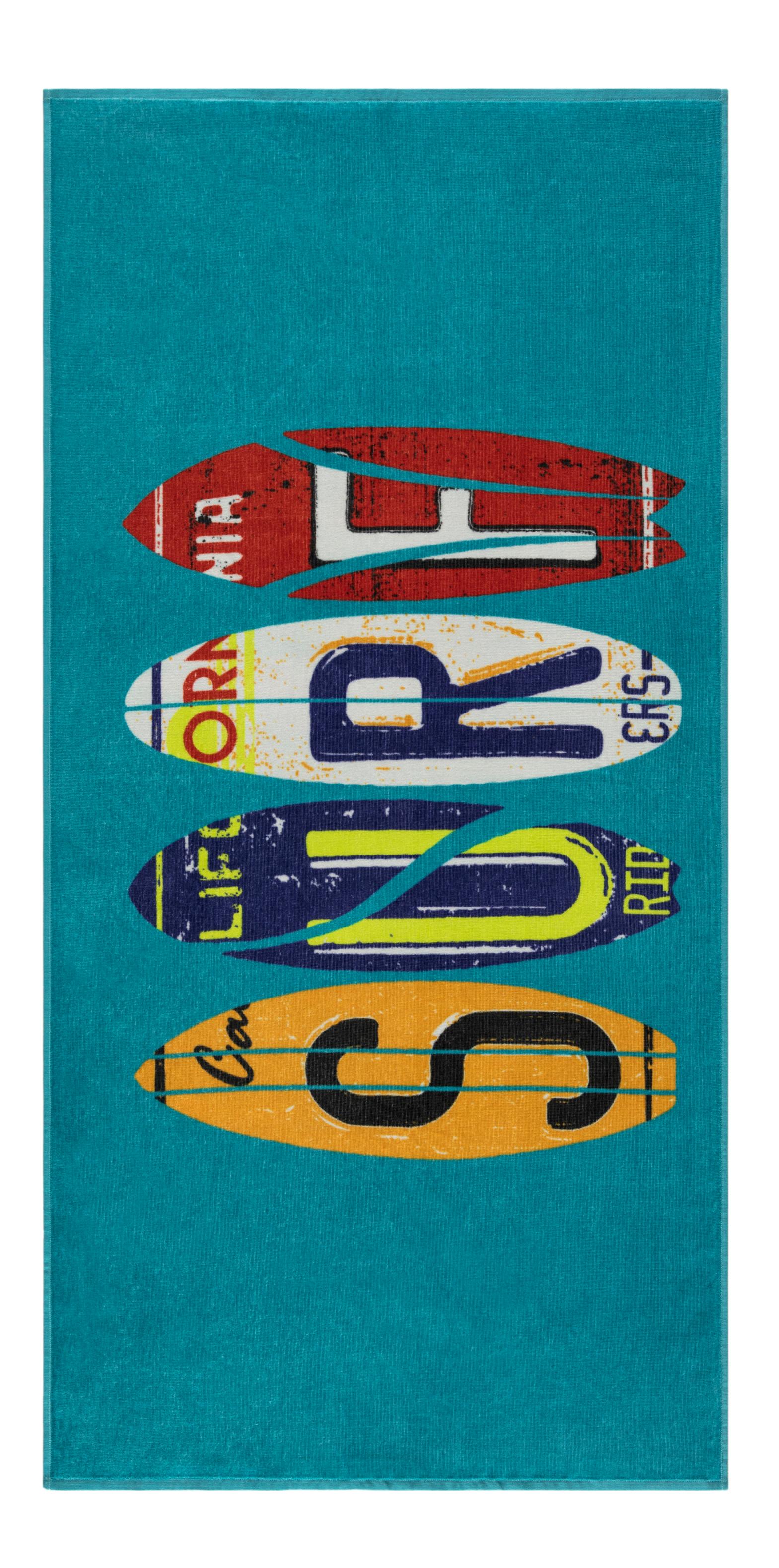Полотенце пляжное Maisonette Surf 75х150 см 340 г/м2
