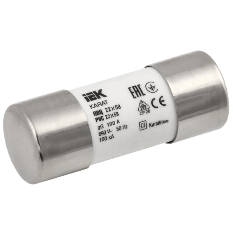 Предохранитель цилиндрический плавкий УЕК KARAT 100А gG 22х58 мм (MFL30-100)