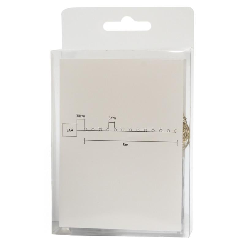 Гирлянда на батарейках 5 м 100LED холодный белый батарейки 3АА IP20 (720520) - фото 3 Гирлянда на батарейках 5 м 100LED холодный белый батарейки 3АА IP20 (720520) - фото 3