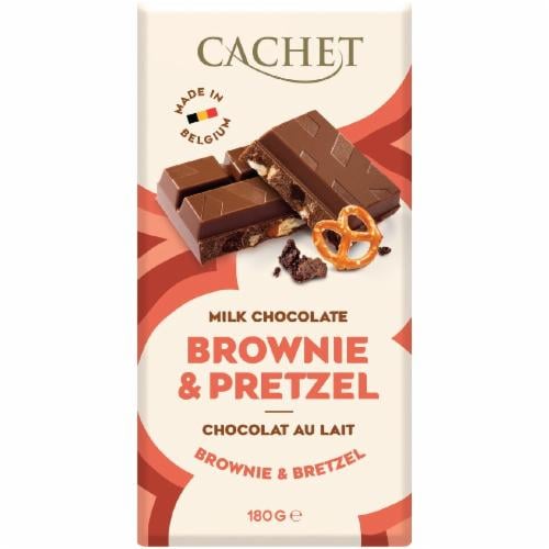 Шоколад молочный Cachet Brownie&Pretzel 22132 180 г (01295)