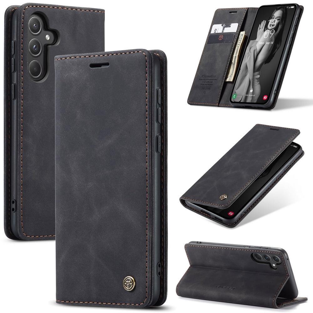 Чехол книжка с магнитом Samsung Galaxy A35 A356 CaseMe Black (38325-2B)