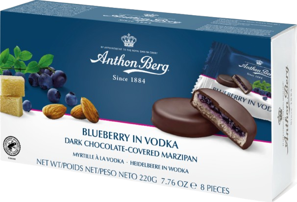Конфеты с марципаном ANTHON BERG Blueberry in Vodka 220 г (2437575599)