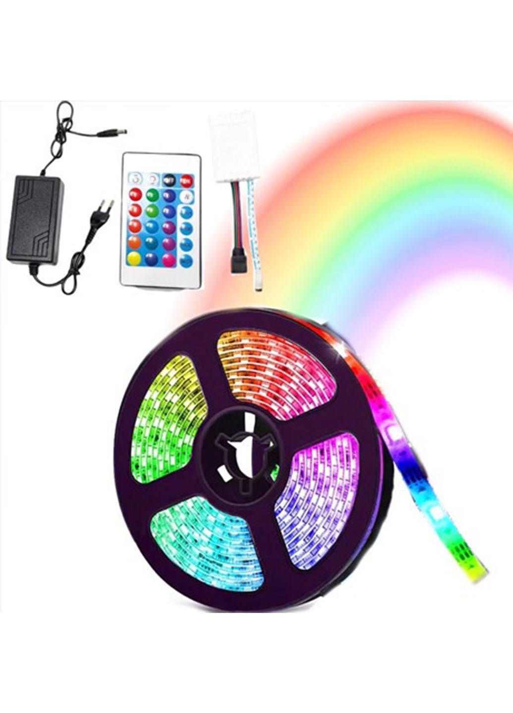 Стрічка світлодіодна UKC 5050 12 V RGB 16 режимів з пультом управління та блоком від розетки 5 м Різнокольоровий (50502U) - фото 7 Стрічка світлодіодна UKC 5050 12 V RGB 16 режимів з пультом управління та блоком від розетки 5 м Різнокольоровий (50502U) - фото 7