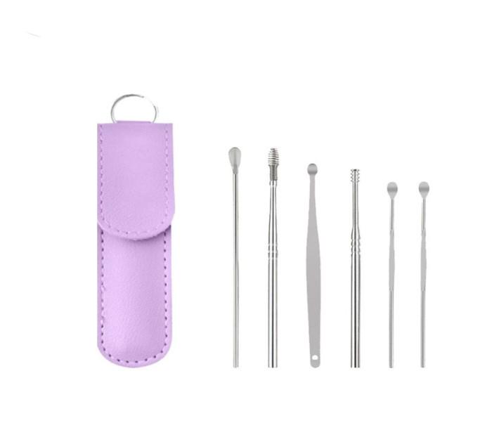 Набор инструментов для чистки ушей в чехле Сиреневый (2f30ef4b)