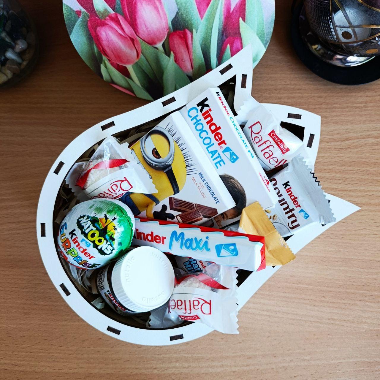 Бокс с сладостями для ребенка/девушки на день рождения/новый год/8 марта (ar266) - фото 4