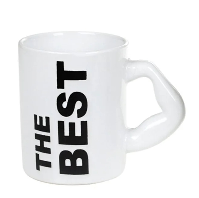 Чашка керамическая Flora The Best 0,5 л Белый (32175)