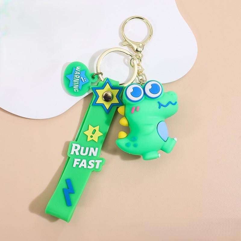 Брелок для ключей Run Fast Динозавр Зеленый (075)