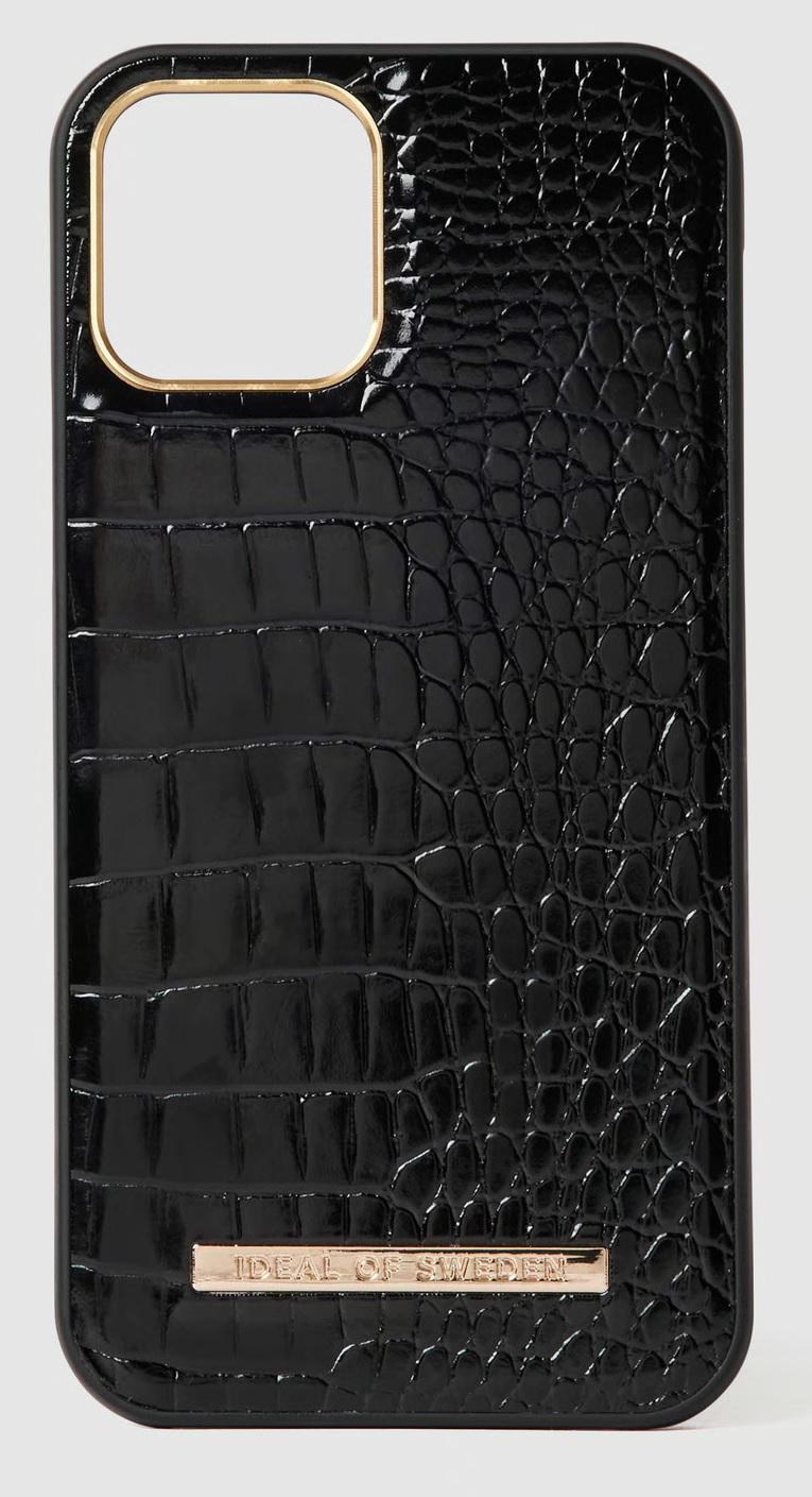 Чохол протиударний iDeal of Sweden Atelier IDACSS22-2061-236 для Iphone 12/12 Pro Neo Noir Croco (12089461) - фото 4