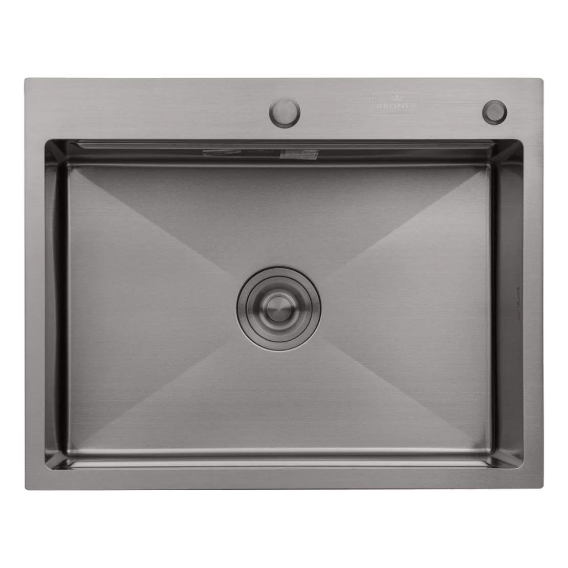 Мийка кухонна Kroner KRP Schwarze 3,0/1,0 мм (6350HMPVD)