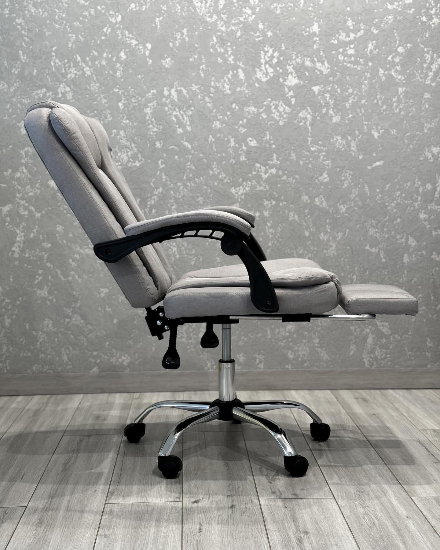 Крісло офісне з тканини BOSS KO22SZ Сірий - фото 4