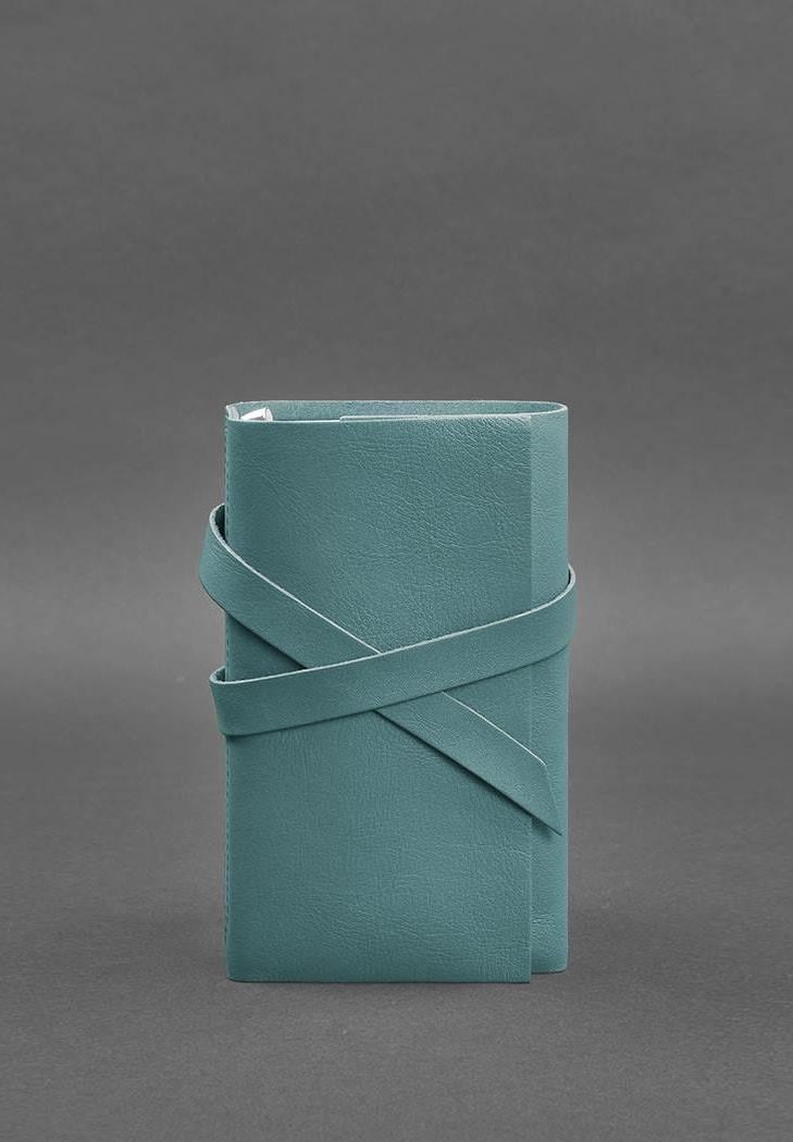 Блокнот жіночий шкіряний Софт-бук 1.0 Бірюзовий (A-027341) - фото 1 Блокнот жіночий шкіряний Софт-бук 1.0 Бірюзовий (A-027341) - фото 1