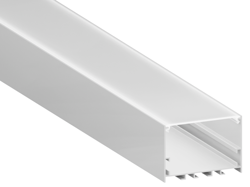 Профіль для світлодіодної стрічки алюмінієвий LEDUA АЛ-137 анодований накладний підвісний 2 м (10555)