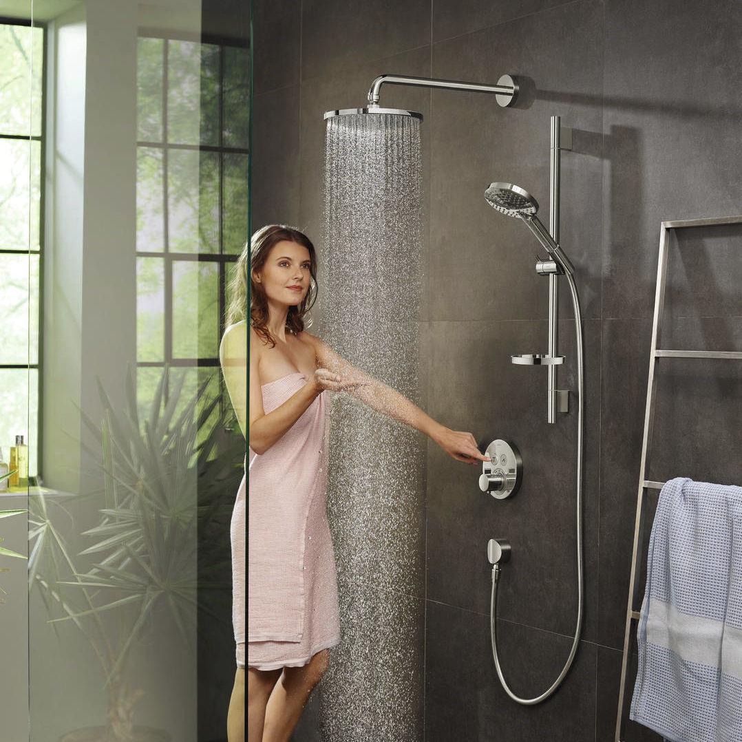 Наружная часть смесителя Hansgrohe ShowerSelect S 15743000 с термостатом Хром (111820) - фото 5