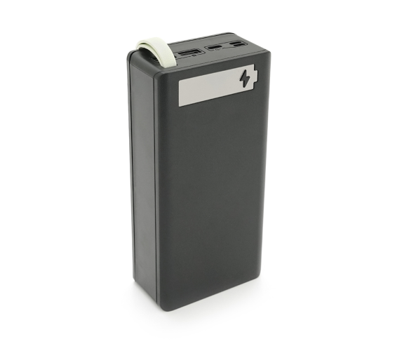 Корпус повербанка под 14х18650 Voltronic C14 с беспроводной зарядкой и дисплеем 10W Black