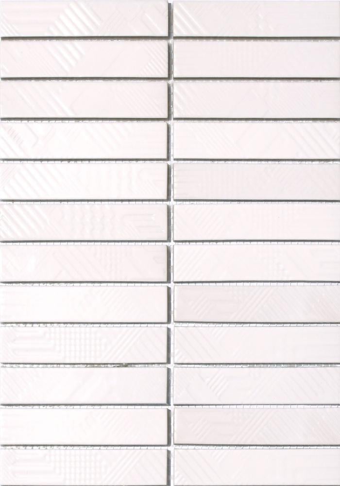 Мозаика керамическая Kotto Ceramica Kit Kat KST 6024 252x300x9 мм 23x124 мм White (003837)
