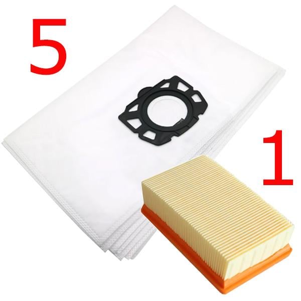 Комплект фільтр та флісові мішки для пилососа Karcher MV4/MV5/MV6/WD4/WD5/WD6 (492) - фото 2