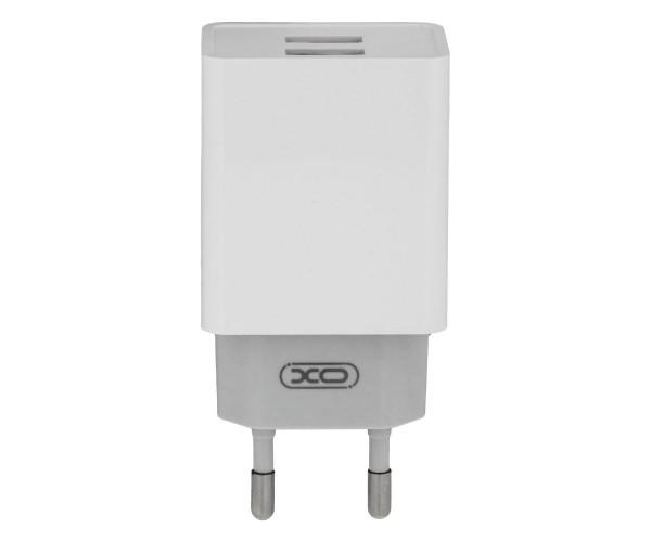 Устройство сетевое зарядное XO L65 EU 2USB без кабеля 2,4 A White