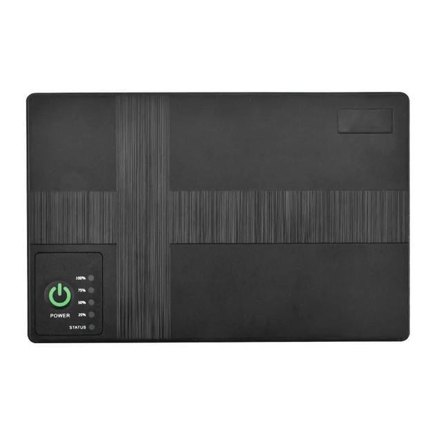 Повербанк для роутера UPS 10400 mAh DC 5V/9V/12V чорний (UPS120) - фото 1