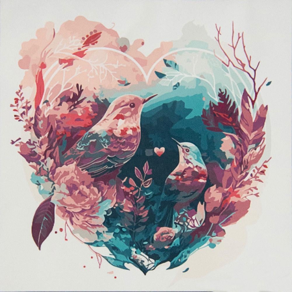 Картина за номерами Strateg Кохання калібрі 50х50 см (AA016) Картина за номерами Strateg Кохання калібрі 50х50 см (AA016)