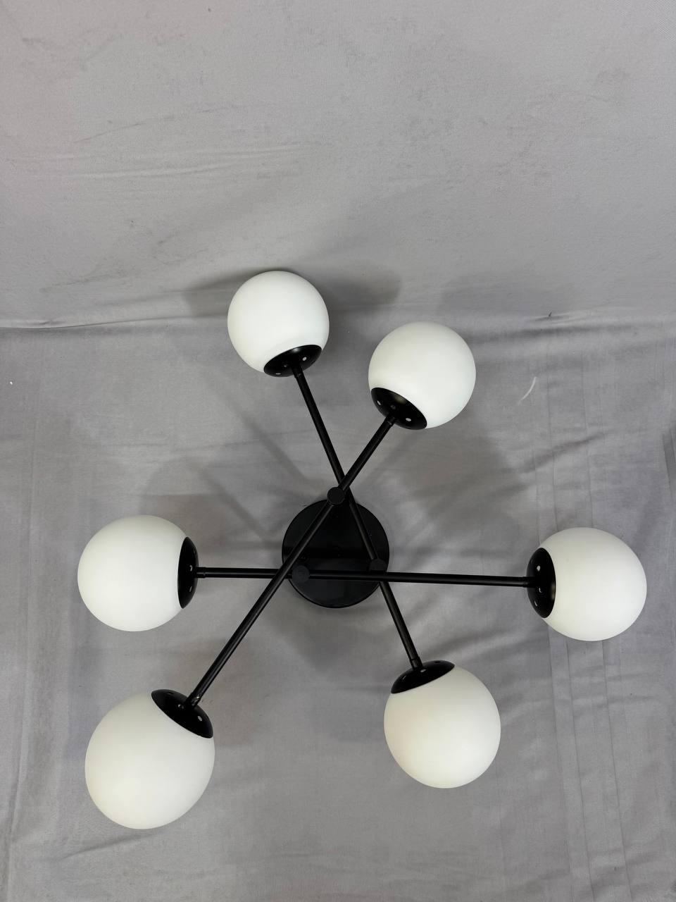 Люстра на 6 плафонов 9676/6 BK Черный (29879542) - фото 2 Люстра на 6 плафонов 9676/6 BK Черный (29879542) - фото 2