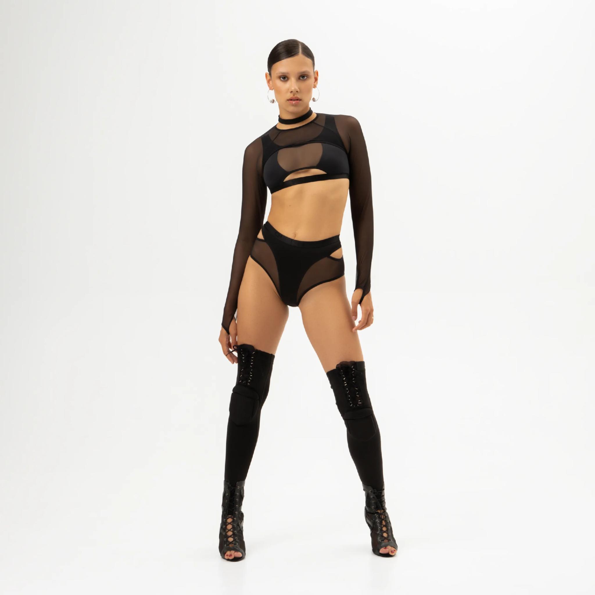 Наколінники для танців високі пара S Чорний (QKP_HK_102241-3) - фото 9