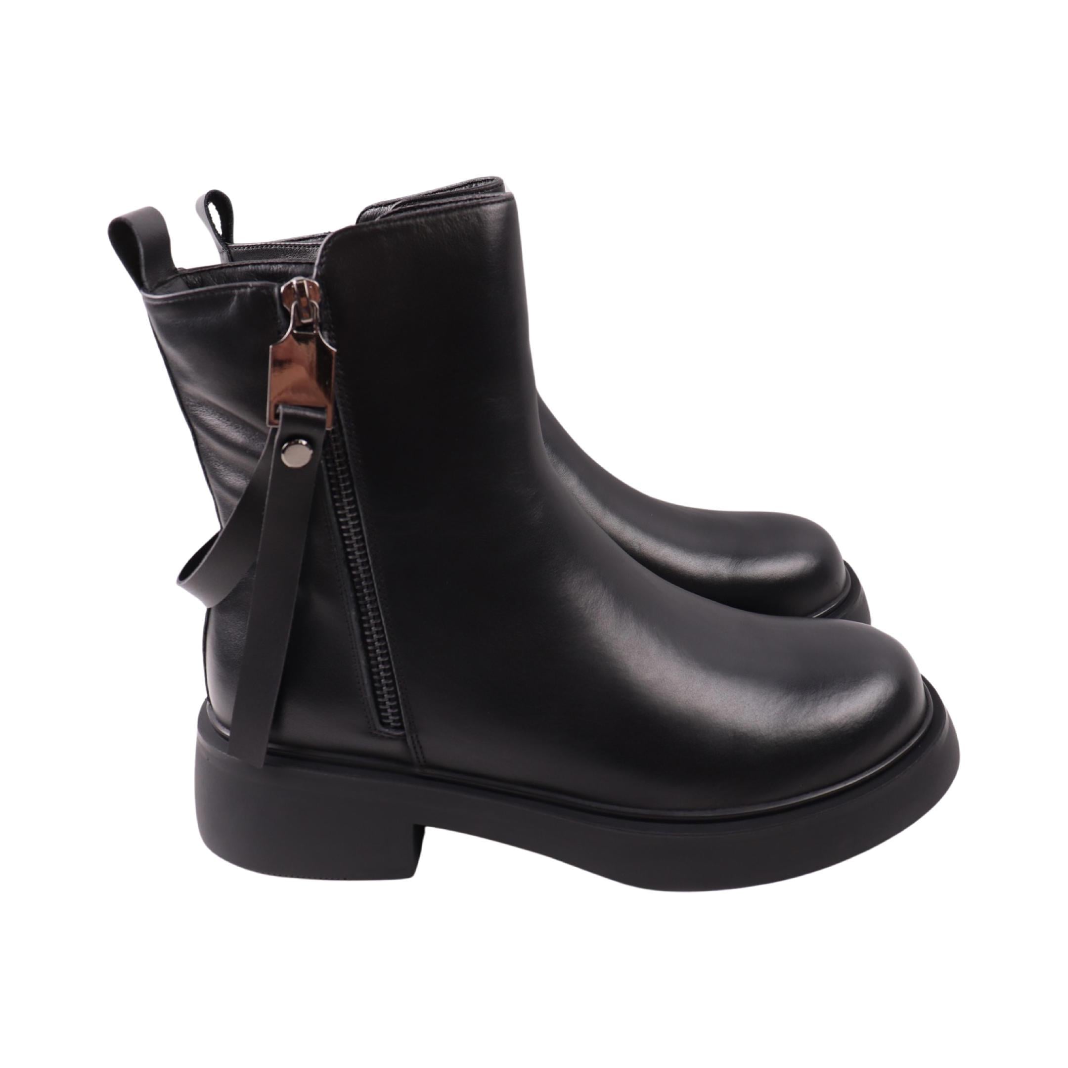 Ботинки женские Melanda натуральная кожа р. 35 Черный (243-23DHC)