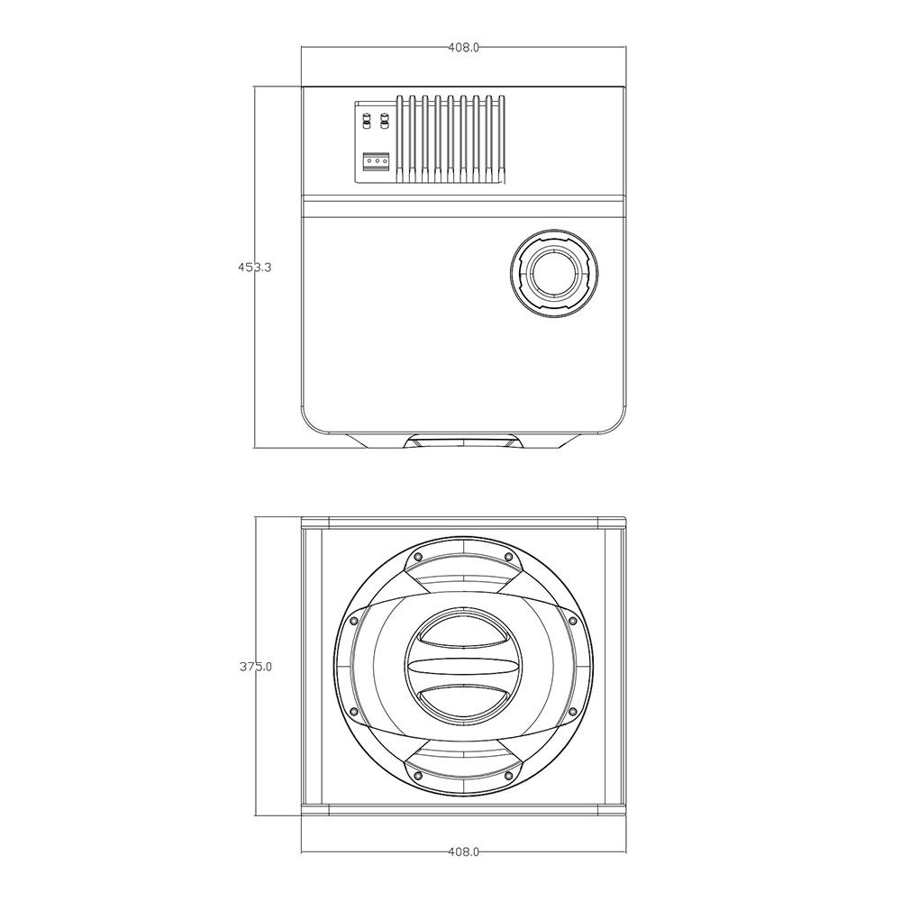 Сабвуфер корпусный активный Decker DSW-300 12” (НФ-00003986) - фото 2