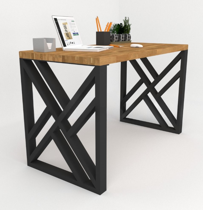 Cтол EcoLoft IN-2037 Лофт 120х60 см Коричневый (23055019)