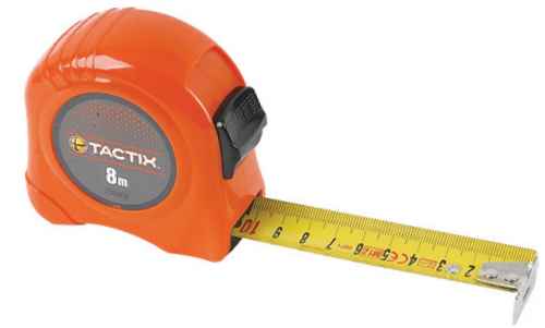 Рулетка Tactix противоударная ABS пластик 3 м x 16 мм (INSMTMTRU00316BPT0)