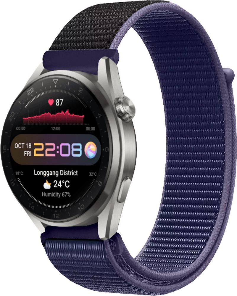 Ремешок нейлоновый Sport Loop для Huawei Watch 3 Pro Midnight Blue (22481-4D)