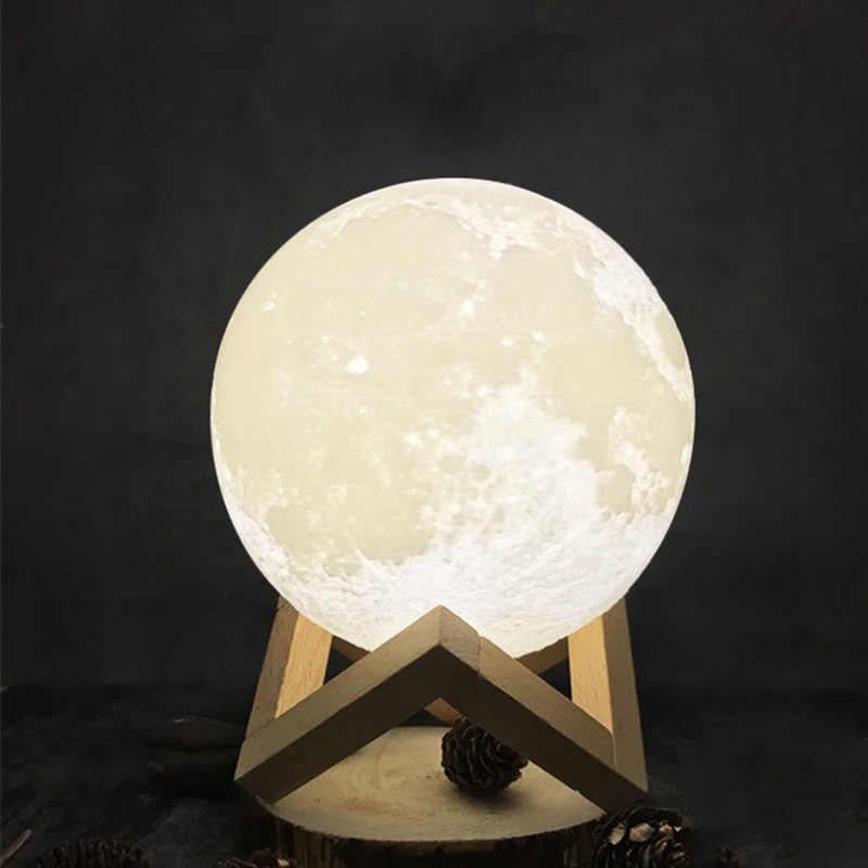 Ночник 3D Moon Light сенсорный 5 режимов 15 см (1007077113)