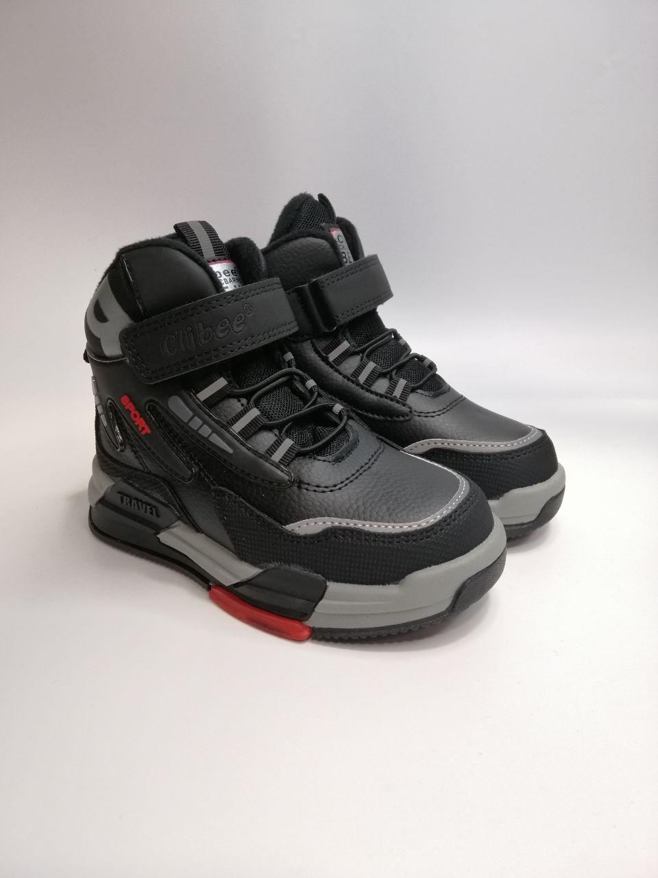 Черевики для хлопчика Clibee р. 31 20,3 Чорний (812-1 Р bl/red)