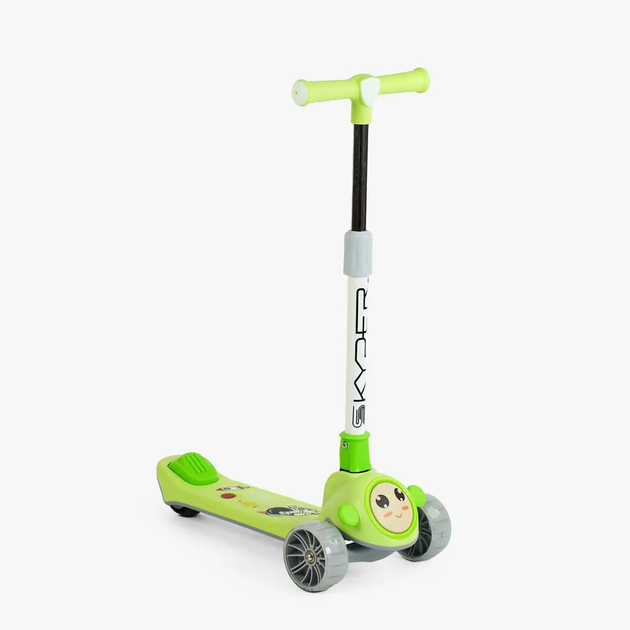 Самокат трехколесный Skyper JW-28802/8 складной руль/музыка и подсветка платформы/колеса PU со светом 125х40 мм (25105572)