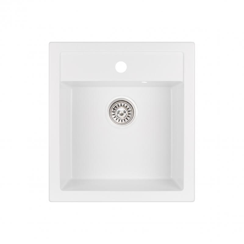 Кухонная мойка Q-tap CS 5046 White (QT5046WHI650)