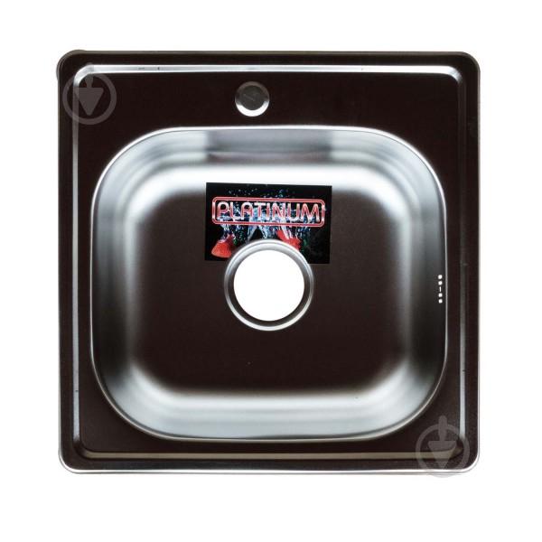 Кухонная мойка Platinum 4848 Decor (20021)