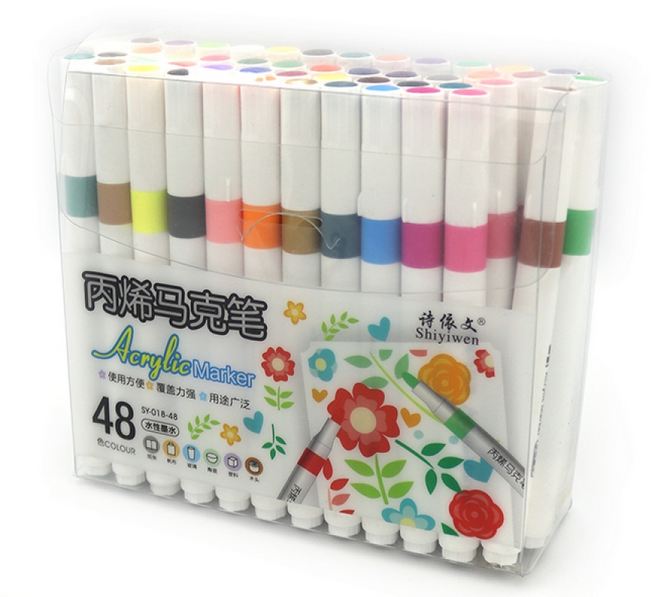 Набор акриловых скетчмаркеров 48 цветов Набор акриловых скетчмаркеров 48 цветов