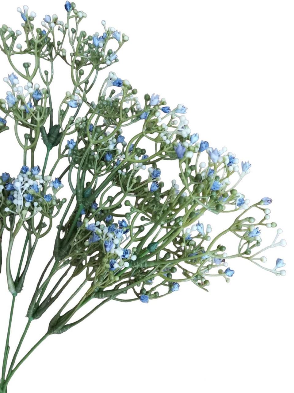 Искусственный гипсофил бутон букет пластик 5 веток 35 см Голубой - фото 2 Искусственный гипсофил бутон букет пластик 5 веток 35 см Голубой - фото 2