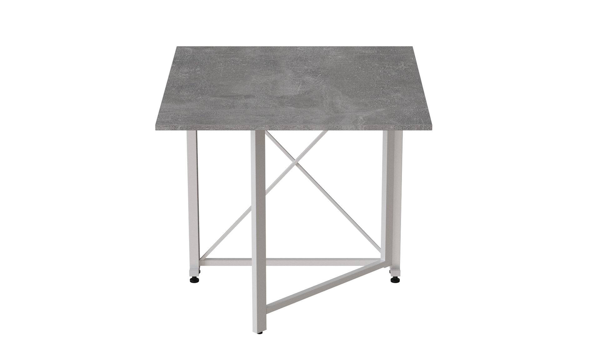 Стол-книжка трансформер Ferrum-decor Orion 1 металл/ДСП 16 мм 750x810x730 мм Белый/Бетон (ORI114) - фото 4