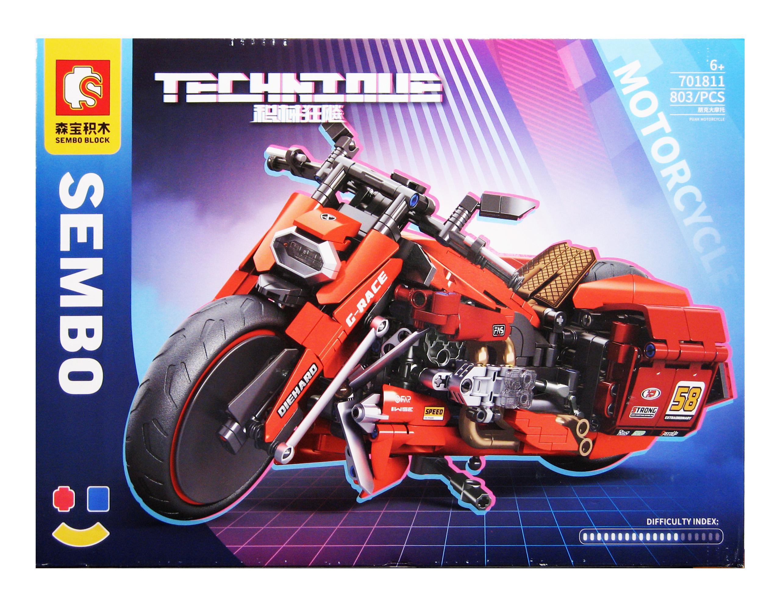 Конструктор мотоцикл Sembo 701811 Chopper 803 детали - фото 5 Конструктор мотоцикл Sembo 701811 Chopper 803 детали - фото 5