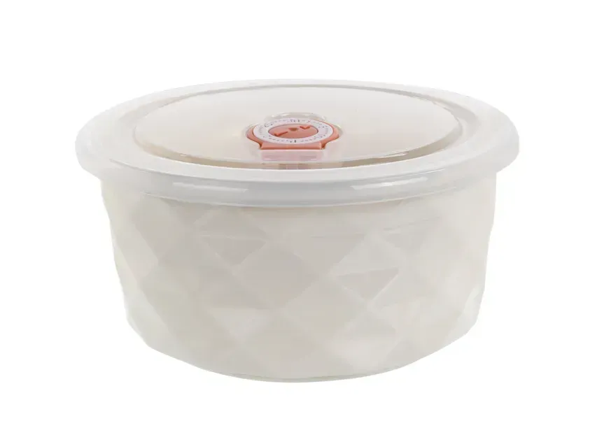 Набор фарфоровых салатников с крышками 3 шт. Белый (359-484) - фото 4