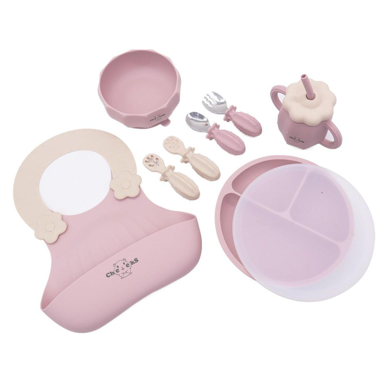 Набор детской посуды Кактус на присосках силиконовый Розовый (26574040) - фото 4 Набор детской посуды Кактус на присосках силиконовый Розовый (26574040) - фото 4